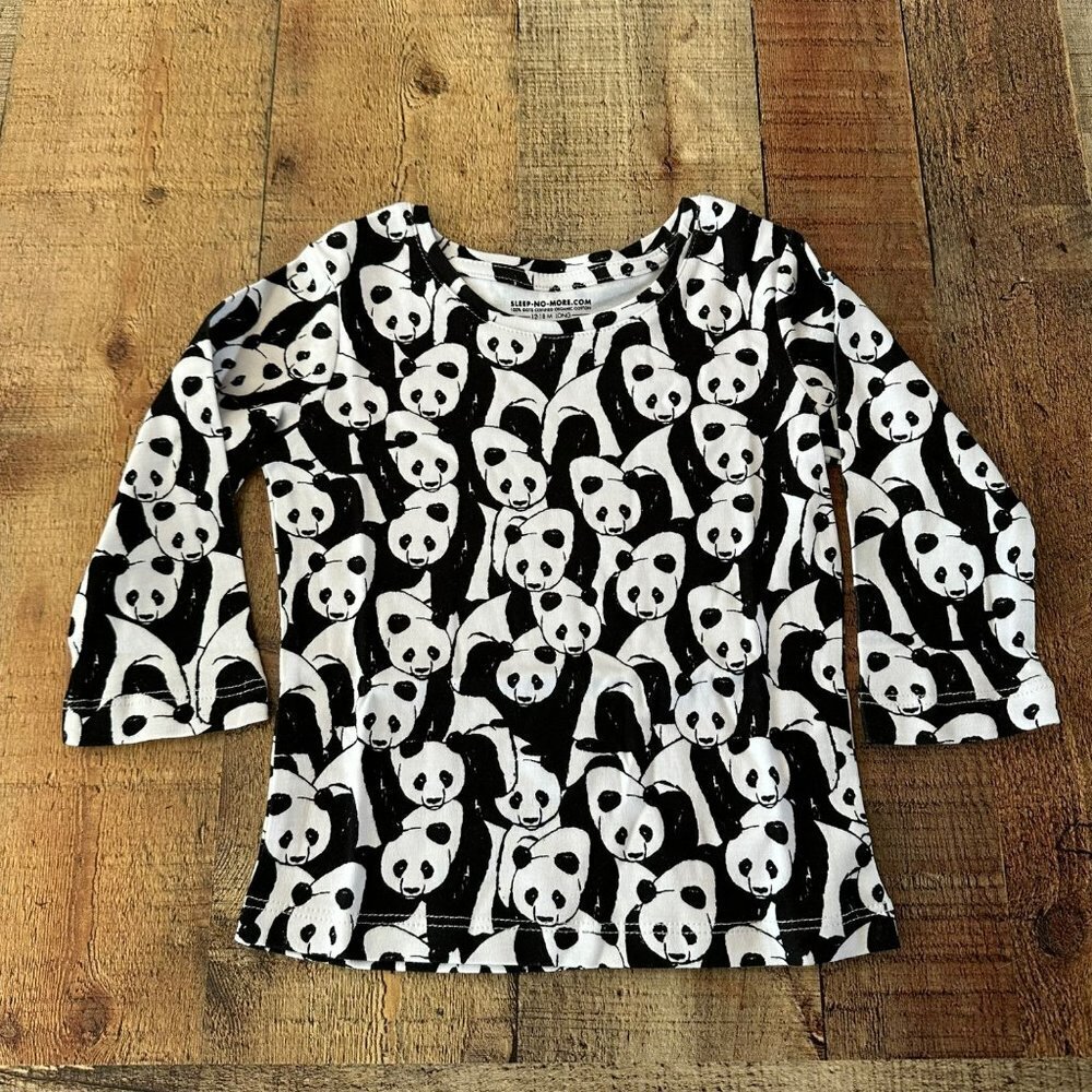 Sleep no more unisex gender neutral panda shirt you can't sit with us -12/18M